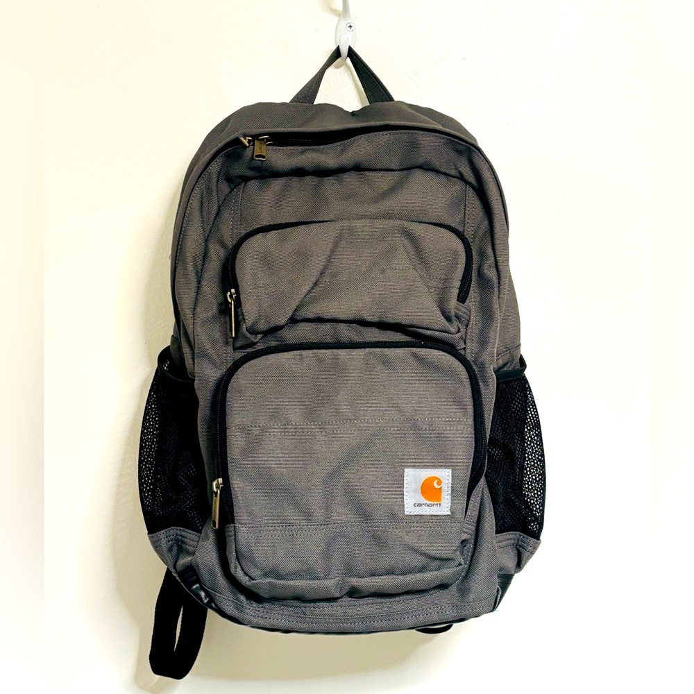 Carhartt 27L Single-Compartment Backpack, Durable Pack with Laptop Sleeve Gray - Picture 7 of 15